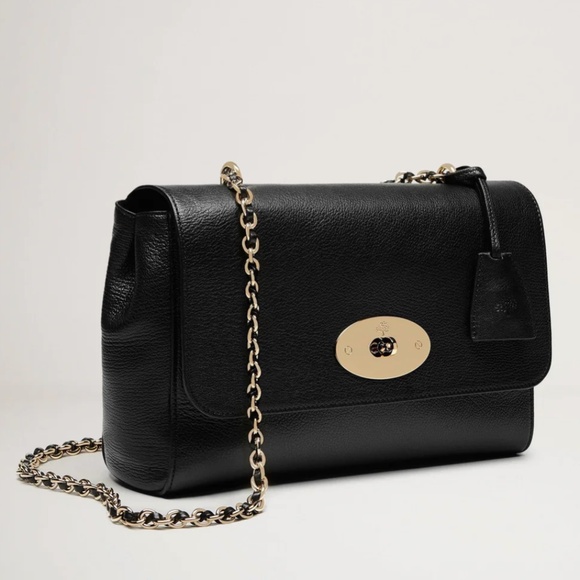Mulberry 'Lily' Medium Black Glossy Goat Leather Bag - MSRP $1545 - BNWT - Picture 6 of 8